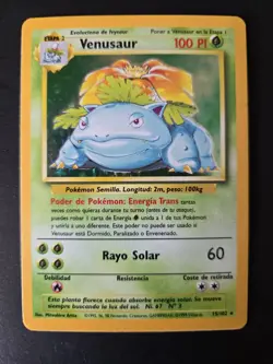 Pokemon TCG Venusaur Base Set Holo SPANISH Edition 1999 NM Condition. - Image 1