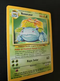 Pokemon TCG Venusaur Base Set Holo SPANISH Edition 1999 NM Condition. - Image 3