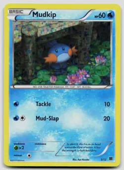 Mudkip 005/012 McDonald's Promos 2015 Holo Pokemon NM - Image 1