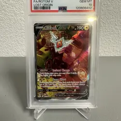Pokemon Rotom V (Alternate Full Art) 177/196 Swsh11: Lost Origin Holo PSA 10 - Image 2