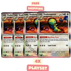 [4x Playset] Dudunsparce 80/131 [x4] - [HOLO] Prismatic Evo - Pokemon TCG NM - Image 1