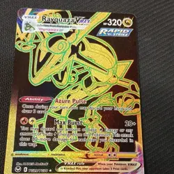 Pokemon TCG Rayquaza VMAX TG29/TG30 Silver Tempest Rapid Strike Holo Secret - Image 1