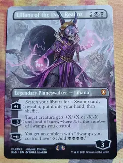Liliana of the Dark Realms (Borderless) MTG Commander: Bloomburrow (BLC) (NM) - Image 1