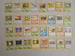🔥 Jungle Set Complete Uncommon & Common Pokemon Cards Bundle 1999 WOTC 🔥 - Image 1