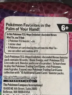 Pokemon -Ascended Heros Mini Tin Factory Sealed New-Pikachu- - Image 5