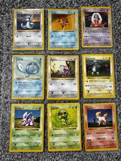Pokemon TCG Shadowless Base Set Bundle Commons Uncommons X 15 - Image 3