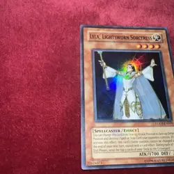 Yu-Gi-Oh Lyla Lightsworn Sorceress Card Unlimited Edition Ultra Rare LODT-EN019 - Image 2