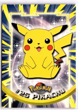 Pokemon Pikachu 25 (Blue) Topps Pokemon TV Animation Edition Series 1 LP - Image 1