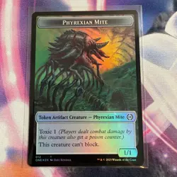 Phyrexian Mite Token 12 Phyrexia: All Will Be One Magic The Gathering Foil NM - Image 1