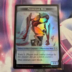 Phyrexian Mite Token 12 Phyrexia: All Will Be One Magic The Gathering Foil NM - Image 2