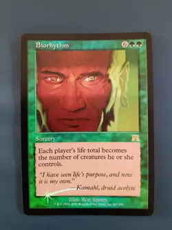 MTG Biorhythm - Onslaught Foil - Image 1