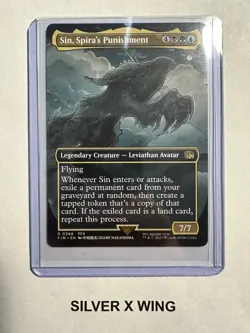 Sin, Spira's Punishment Borderless x1, Magic the Gathering, Final Fantasy, NM - Image 1