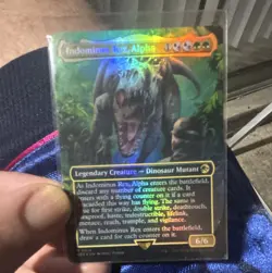 Indominus Rex, Alpha Foil Mythic Rare Legendary Creature 6/6 Jurassic World - Image 1