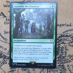 Assemble the Entmoot 0036 Non Foil Rare LOTR Commander MTG Near Mint - Image 1