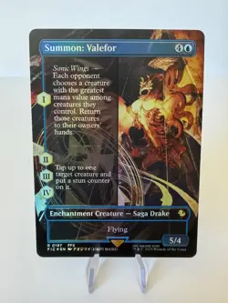 Summon: Valefor (Foil, Borderless, FIC 197) - MTG Final Fantasy - Image 1