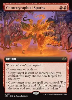 Choreographed Sparks Extended Art Rare 331 SOS Secrets of Strixhaven MTG - Image 1