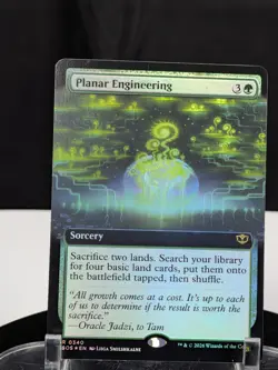 MTG Planar Engineering EXTENDED ART FOIL NM Secrets of Strixhaven #0340 Rare - Image 1