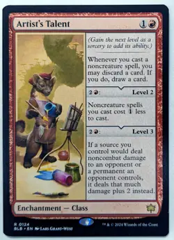 Bloomburrow ARTIST'S TALENT NM Magic MTG Free Shipping! - Image 1