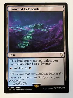 Drowned Catacomb Commander: Final Fantasy Non-Foil Regular MTG NM - Image 1