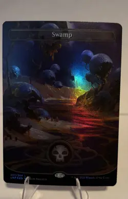 Swamp (488) (Borderless) (Galaxy Foil) Unfinity Foil - Image 1