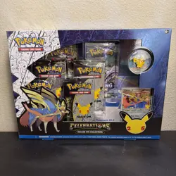 Pokemon TCG Zacian LV X Celebrations Deluxe Pin Collection Box Factory Sealed! - Image 1