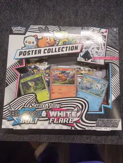 Pokemon TCG: Black Bolt and White Flare Unova Poster Collection Sealed ✅ - Image 1