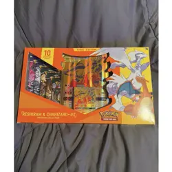 Pokemon Reshiram & Charizard-GX Premium Collection Box Sealed Booster Packs - Image 1