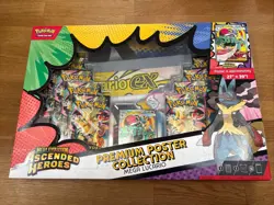 Pokemon TCG Ascended Heroes Premium Poster Collection Box Lucario New Sealed - Image 1