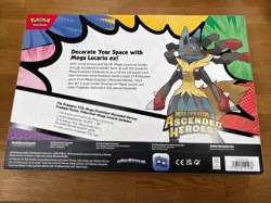 Pokemon TCG Ascended Heroes Premium Poster Collection Box Lucario New Sealed - Image 2