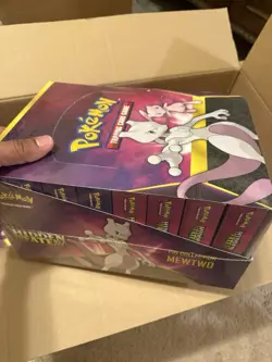 Pokemon Hidden Fates Pin Collection Case Factory sealed & Mew/Mewtwo - Image 1