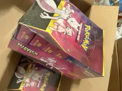 Pokemon Hidden Fates Pin Collection Case Factory sealed & Mew/Mewtwo - Image 2