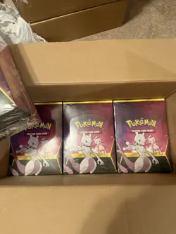Pokemon Hidden Fates Pin Collection Case Factory sealed & Mew/Mewtwo - Image 3