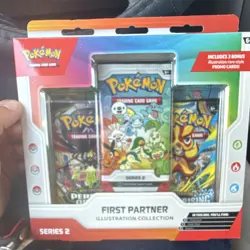 Pokemon TCG First Partner Illustration Collection Series 2 Sealed 3 Packs - Image 1
