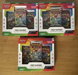 3x Pokemon TCG First Partner Illustration Collection Series 1 [NEW & SEALED] - Image 1