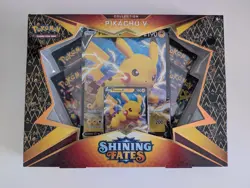 Pokemon TCG Shining Fates Pikachu V Collection Box - New Factory Sealed 820650808692 - Image 1