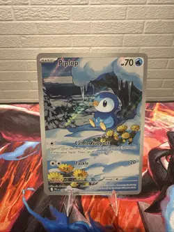 Full Art PIPLUP Card • ILLUSTRATION RARE 098/094 • Pokemon ME: Phantasmal Flames - Image 1