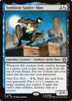 Presale- SYMBIOTE SPIDER-MAN x1 mtg NM-M Marvel's Spider-Man 1 Rare - Image 1