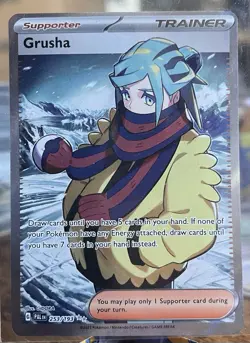 Pokemon TCG Grusha Paldea Evolved Trainer Full Art Ultra Rare Card 253/193 - NM - Image 1