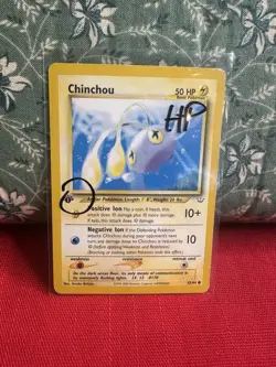 Pokemon Card Chinchou Neo Revelation 1st Edition 42/64 HP - Image 1