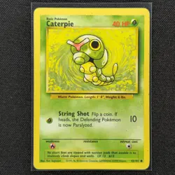 Caterpie - 45/102 - Common - Base Set - Pokemon Card - MP - Image 1