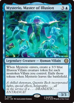 Presale- MYSTERIO, MASTER OF ILLUSION x1 mtg NM-M Marvel's Spider-Man 1 Rare - Image 1