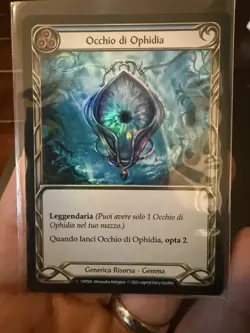 Flesh and Blood FAB Eye of Ophidia NM ITALIAN Rainbow Foil Arcane Rising RARE ! - Image 1
