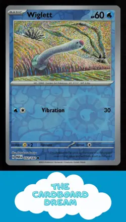 Wiglett SV04: Paradox Rift #052/182 Reverse Holo Pokemon Card - Image 1