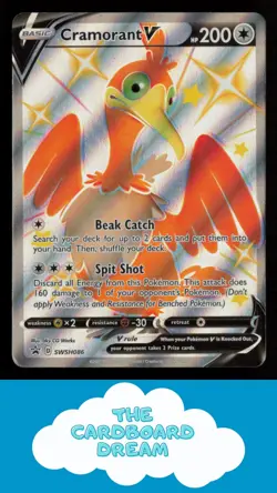 Cramorant V SWSH: Sword & Shield Promo Cards #SWSH086 Black Star - Image 1