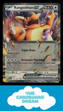 Kangaskhan ex SV: Scarlet & Violet 151 #115/165 Double Rare Pokemon Card - Image 1