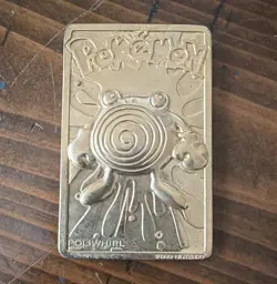Burger King Pokemon TCG Poliwhirl 1999 Metal Collectible Card Collector's Ed - Image 1