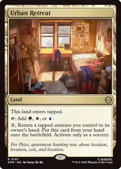 Presale- URBAN RETREAT x1 mtg NM-M Marvel's Spider-Man 1 Rare - Image 1