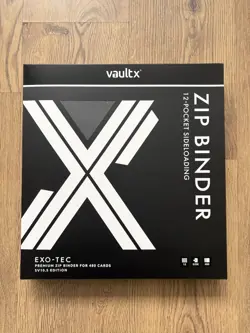 Vault X Exo-Tec 12-Pocket Zip Binder Black 480 Cards SV10.5 | Brand New Sealed ✅ - Image 1