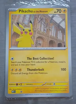 Pikachu at the Museum Jumbo Card - Image 1