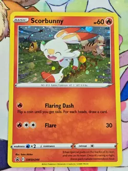 Scorbunny - (Cosmos Holo) - SWSH244 - SWSH: Sword & Shield Promo Cards - Promo - - Image 1